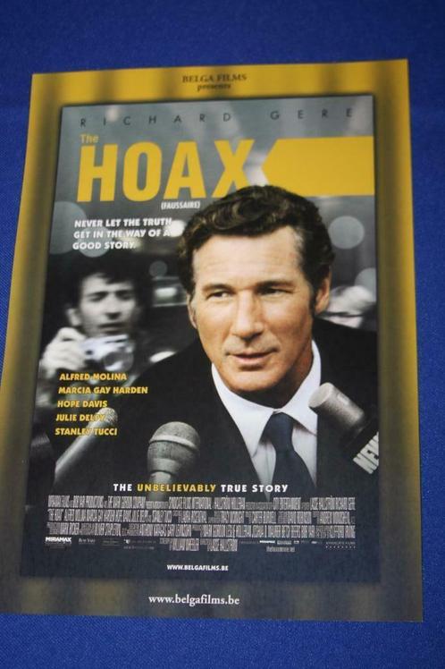 Hoax (originele Glossy A4 filmposter) 2 zijdig., Collections, Cinéma & Télévision, Neuf, Film, Enlèvement ou Envoi