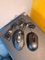 2 computer muizen 1 met led lichten beide bedraad, Ophalen of Verzenden, Zo goed als nieuw, Bedraad