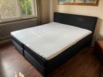 Ikea 2 personen Box Spring, 2 sets. 1 stof en 1 kunstleer, Ophalen, Gebruikt, Zwart, Tweepersoons