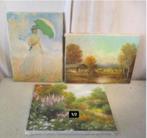 3 Mooie Artprints op doek - 40x30, Huis en Inrichting, Ophalen, Zo goed als nieuw, Print, Oorspronkelijke maker