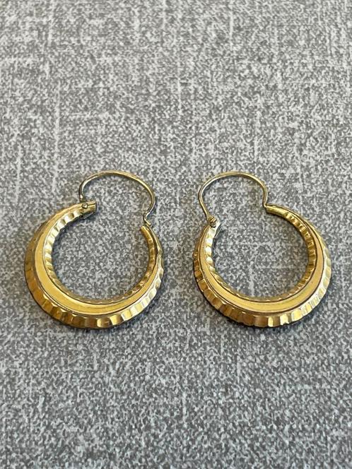 Boucles d’oreilles plaqué OR, Handtassen en Accessoires, Oorbellen, Zo goed als nieuw, Goud, Goud, Ophalen of Verzenden