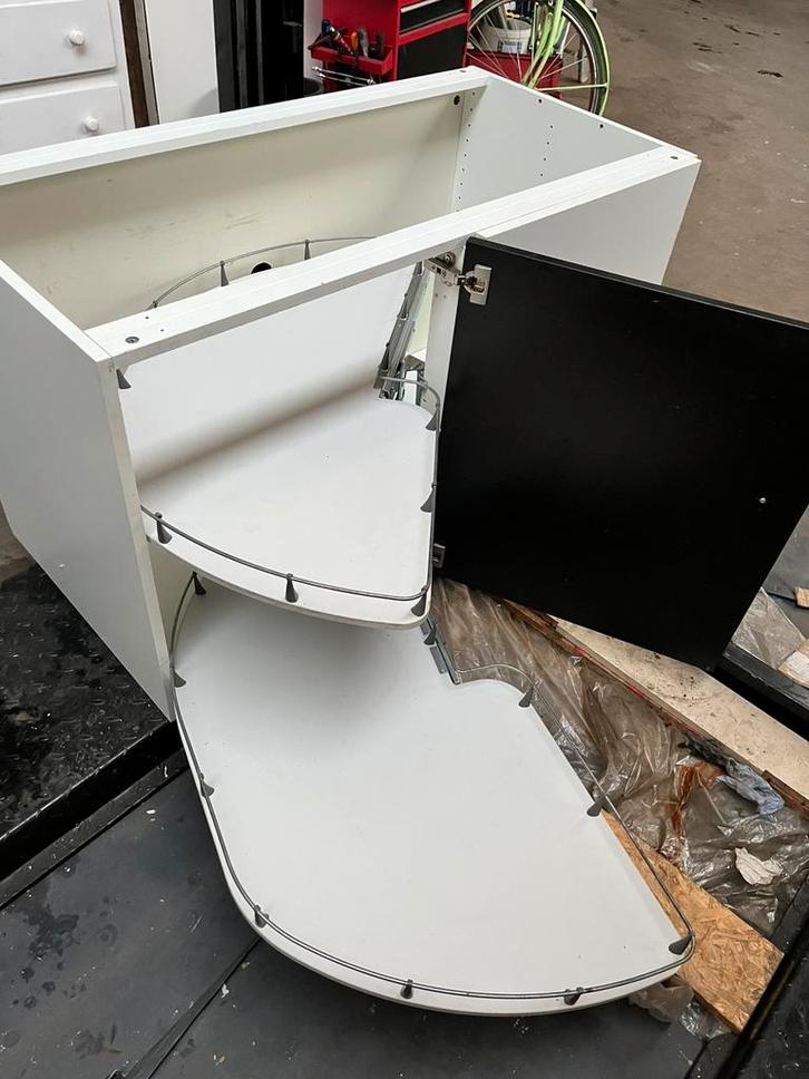 Onder hoekkast ikea keuken met uittrekbaar draaiplateau, Huis en Inrichting, Keuken | Keukenelementen, Minder dan 100 cm, 100 tot 150 cm