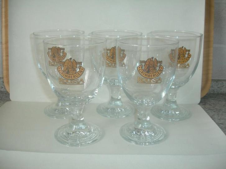 Bierglas Grimbergen Roussa, 3cl, Verzamelen, Biermerken, Zo goed als nieuw, Glas of Glazen, Overige merken, Ophalen of Verzenden