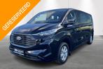Ford Transit Custom 320L Limited 2.0 TDCi 100kW M6 FWD Dubbe, Auto's, Stof, 136 pk, 2500 kg, Zwart