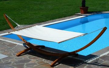 Hangmatstandaard met hangmat XXL 4.00 meter.delux .  Nieuw!! beschikbaar voor biedingen