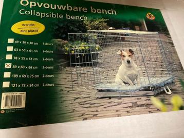 Opvouwbare hondenbench – 2 deurs  beschikbaar voor biedingen