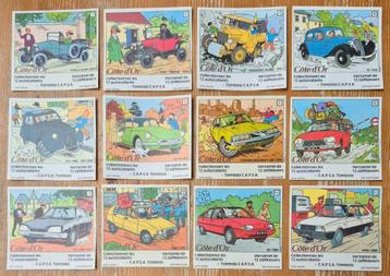 Kuifje complete reeks 12 stickers Côte d'Or 1984 Hergé beschikbaar voor biedingen