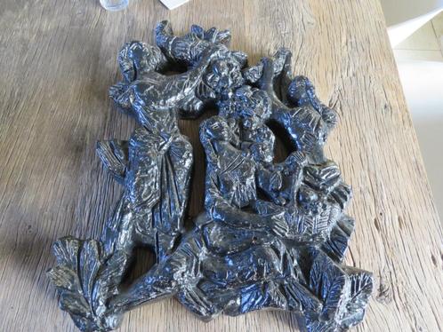Vintage Midcentury wandsculptuur keramiek 58x49 cm, Antiek en Kunst, Antiek | Keramiek en Aardewerk, Ophalen