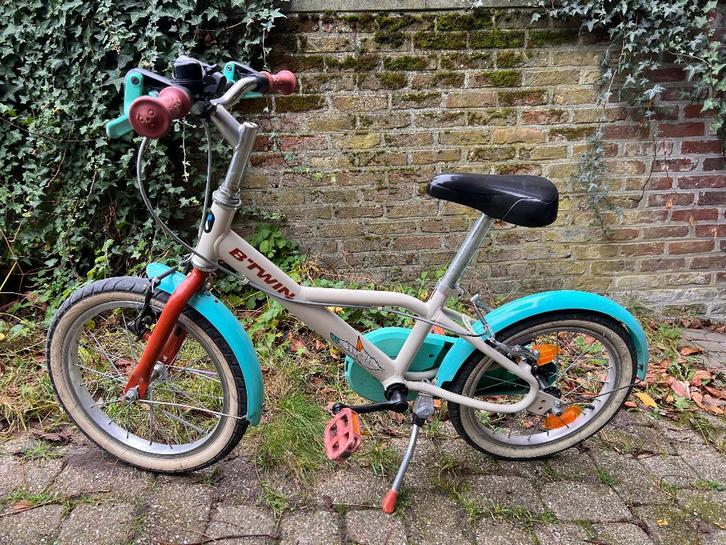 Kinderfiets 16" BTwin - goede staat, Fietsen en Brommers, Fietsen | Kinderfietsjes, Gebruikt, 16 tot 20 inch, Ophalen