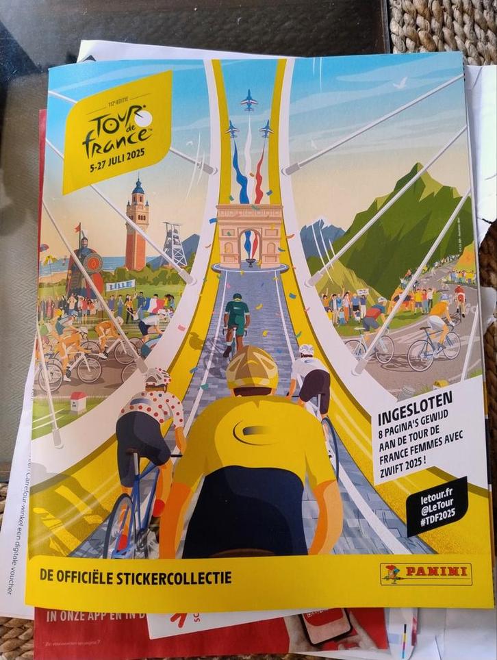 Stickers Ronde van Frankrijk 2025, Verzamelen, Stickers, Zo goed als nieuw, Ophalen of Verzenden