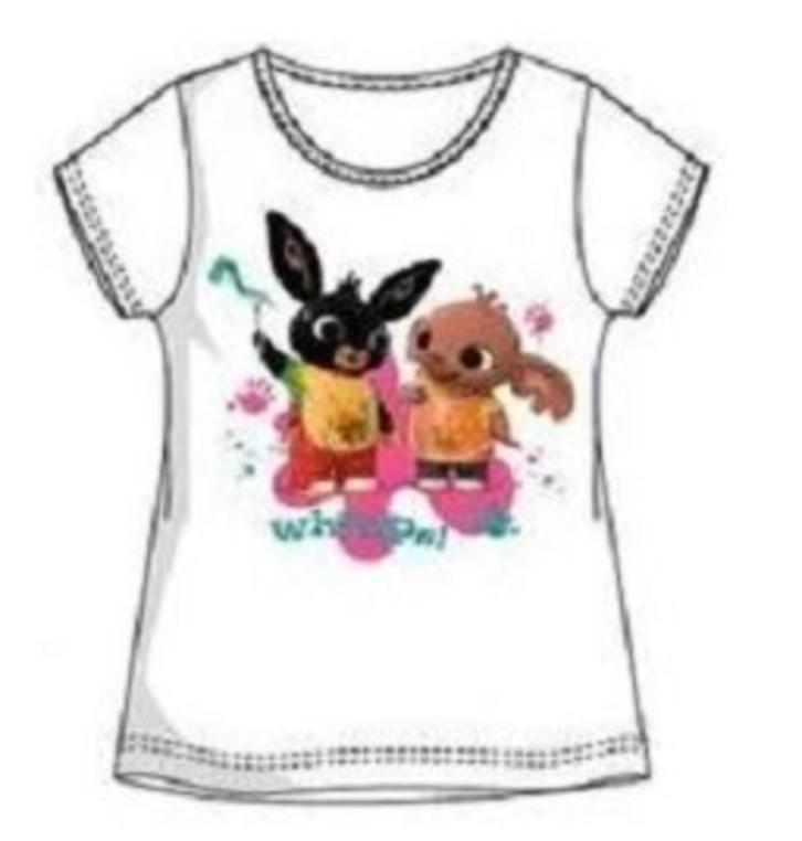 Bing Konijn T-shirt Wit Bing en Sula - Maat 110 - 116, Kinderen en Baby's, Kinderkleding | Maat 110, Nieuw, Meisje, Shirt of Longsleeve
