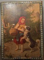 Antieke blokkenpuzzel - 5 afbeeldingen, Antiek en Kunst, Antiek | Speelgoed, Ophalen