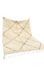 Handgemaakte Berber Tapijten uit het Atlasgebergte met Wol, Huis en Inrichting, Ophalen, Nieuw, Crème