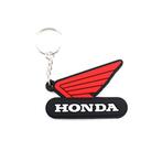 Honda Wing rubberen sleutelhanger - Zwart/Rood, Verzamelen, Ophalen of Verzenden, Nieuw, Merk