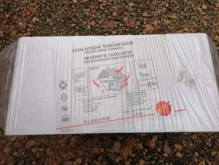 Lot 11 plaques isolation polystyrène expansé 4 cm, Bricolage & Construction, Isolation & Étanchéité, Comme neuf, Enlèvement