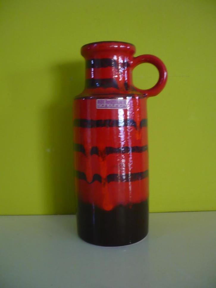 mooie vintage fat lava vaas Scheurich west-Germany, Antiek en Kunst, Antiek | Vazen, Ophalen of Verzenden