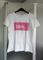 T-shirt - Wit - Roze - Ohh... - Only - Medium - Dames - €3, Vêtements | Femmes, T-shirts, Manches courtes, Taille 38/40 (M), Porté