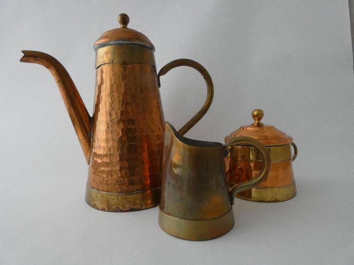 Koffiestel - Vabelux, Antiek en Kunst, Antiek | Brons en Koper, Koper, Ophalen