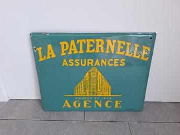 Reclamebord emaille verzekering/assurance La Paternelle EAS