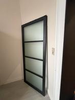 Porte intérieur vitrée 83x201,5cm, Bricolage & Construction, Châssis & Portes coulissantes, Enlèvement, Comme neuf, Bois, 150 à 225 cm