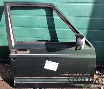 Voordeur rechts Jeep Cherokee XJ Groen beschikbaar voor biedingen