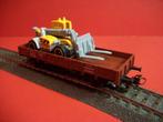 MÄRKLIN-wagon met bouwkraan en pallettruck, Wisselstroom, Wagon, Ophalen of Verzenden, Märklin