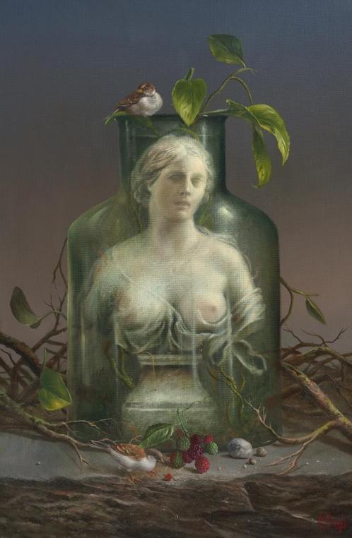 Schilderij Hilaire Bals, Antiek en Kunst, Kunst | Schilderijen | Klassiek, Ophalen