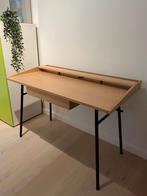 Bureau design en bois massif avec tiroir - excellent état, Enlèvement ou Envoi, Bureau