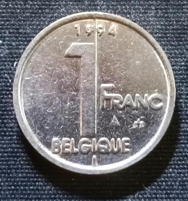 1 frank 1994 FR (2x jaartal) - Albert II, Postzegels en Munten, Munten | België, Losse munt, Ophalen of Verzenden