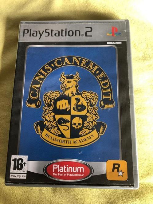 PS2 Canis - Canem - Edit - Bullworth Academy, Games en Spelcomputers, Games | Sony PlayStation 2, Zo goed als nieuw, Avontuur en Actie