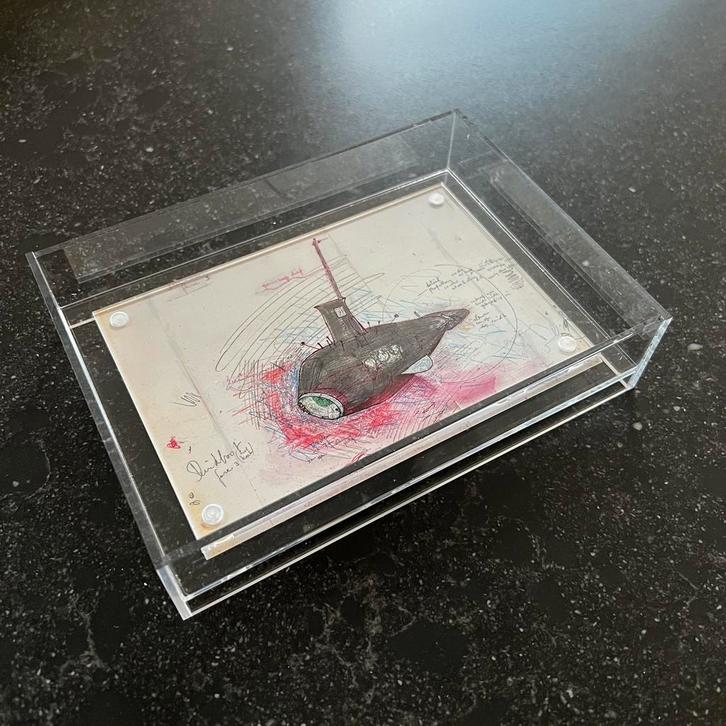 Panamarenko - Duikboot fase 3 in plexibox, Antiek en Kunst, Kunst | Litho's en Zeefdrukken, Ophalen of Verzenden