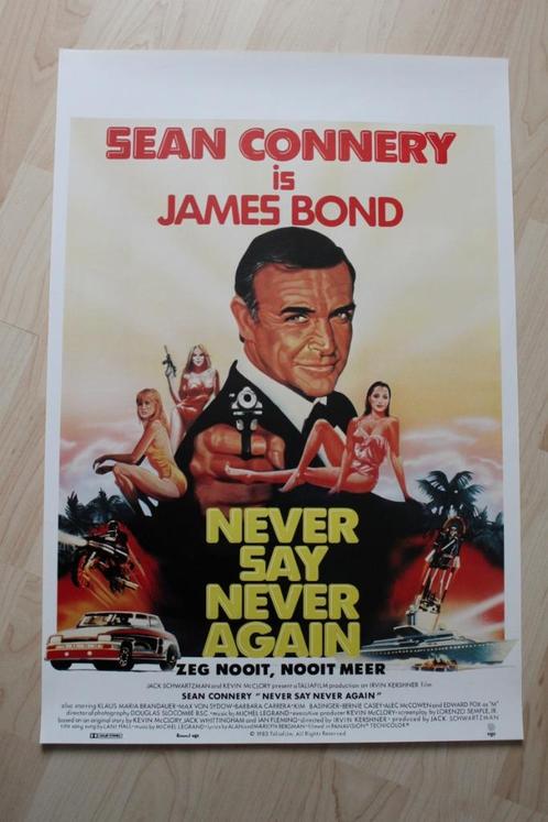 filmaffiche James Bond Never Say Never Again 1983 filmposter, Collections, Posters & Affiches, Comme neuf, Cinéma et TV, A1 jusqu'à A3