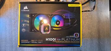 Full Kit Watercooling Corsair H100i Platinum,Hub,fan,leds beschikbaar voor biedingen