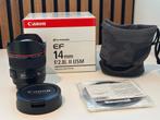 Objectief Canon EF 14mm f/2.8L II USM – NIEUWSTAAT, Ophalen, Nieuw, Groothoeklens