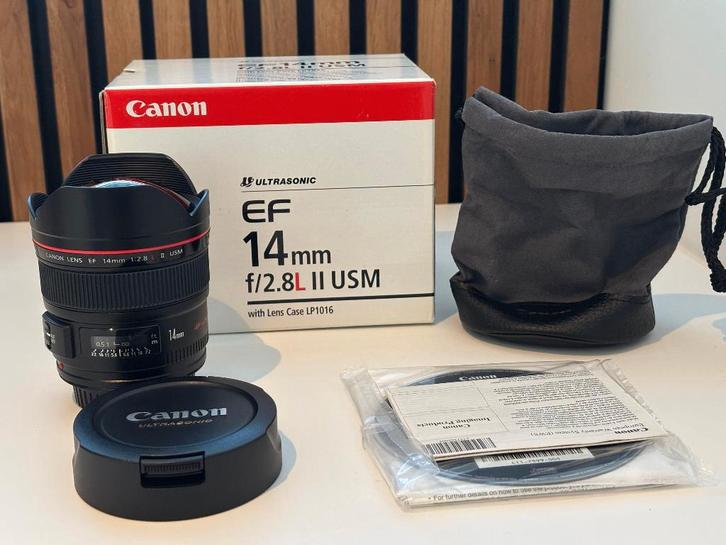Objectief Canon EF 14mm f/2.8L II USM – NIEUWSTAAT, Audio, Tv en Foto, Foto | Lenzen en Objectieven, Nieuw, Groothoeklens, Ophalen