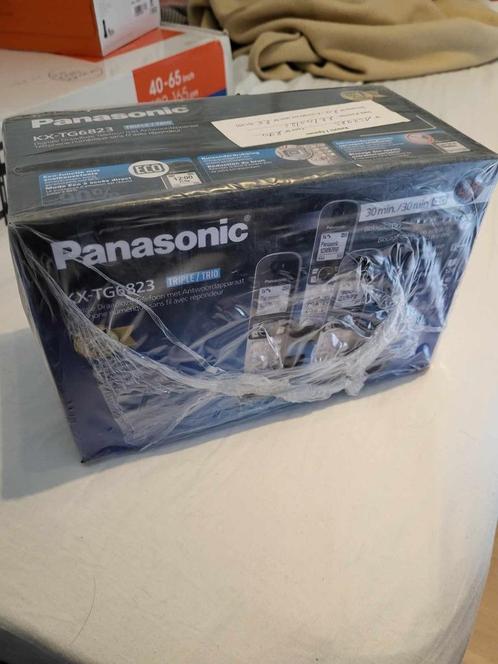 Panasonic DECT Triple Draadloze Telefoon m. Antwoordapparaat, Télécoms, Téléphones fixes | Combinés & sans fil, Neuf, 3 combinés
