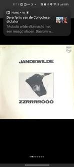 Lp Jan De Wilde "Zzrrrrôôô", Cd's en Dvd's, Ophalen of Verzenden, Gebruikt