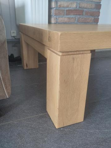 Eiken salontafel, zwaar! beschikbaar voor biedingen
