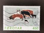Faeroer / Foroyar 1996 - kunst - grafiek - schapen, Ophalen of Verzenden, Overige landen, Gestempeld
