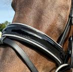 Profi-Rider Hoofdstel zwart lak met glinster zilveren piping, Dieren en Toebehoren, Ophalen of Verzenden, Nieuw, Dressuur