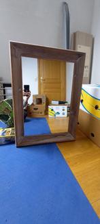 miroir avec encadrement bois, Rectangulaire, Moins de 50 cm, Enlèvement, Utilisé