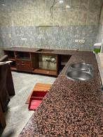 Planes de travail en marbre granite formes de L (voir discri, Granit ou Pierre, Comme neuf, Brun, Enlèvement