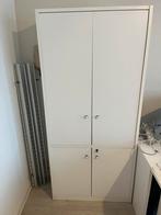 Lot de 2 armoires en bois blanches de bureau, Ophalen, Bureau