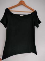 Mooie off-shoulder top Large, ribbelstof H&M, Kleding | Dames, T-shirts, H&M, Zwart, Maat 42/44 (L), Ophalen of Verzenden