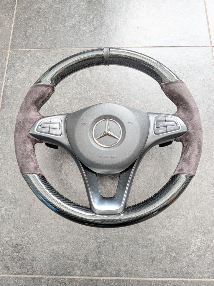 Mercedes stuurwiel glc c v viano klasse alcantara carbon, Auto-onderdelen, Besturing, Ophalen of Verzenden