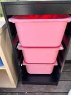IKEA Trofast zwart roze bakken, Huis en Inrichting, Kasten | Ladekasten, Minder dan 100 cm, Minder dan 50 cm, Gebruikt, Ophalen of Verzenden