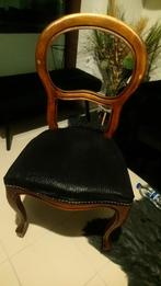 Chaise en bois style Louis Philippe noire, Antiquités & Art, Enlèvement