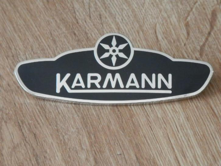 VW Kever Cabrio embleem "Karmann"., Auto diversen, Auto-accessoires, Nieuw, Ophalen