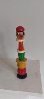 Vintage kauvalias handgemaakt ambacht speelgoed clown, Ophalen of Verzenden