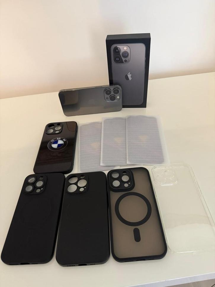 Iphone 13 Pro + gratis accessoires, Telecommunicatie, Mobiele telefoons | Hoesjes en Screenprotectors | Apple iPhone, Zo goed als nieuw